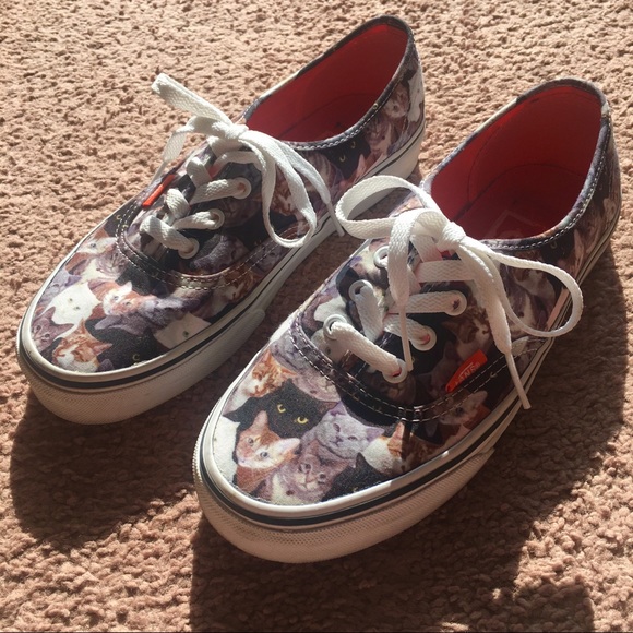 Vans Shoes - Vans x ASPCA Cat Print Canvas Shoes